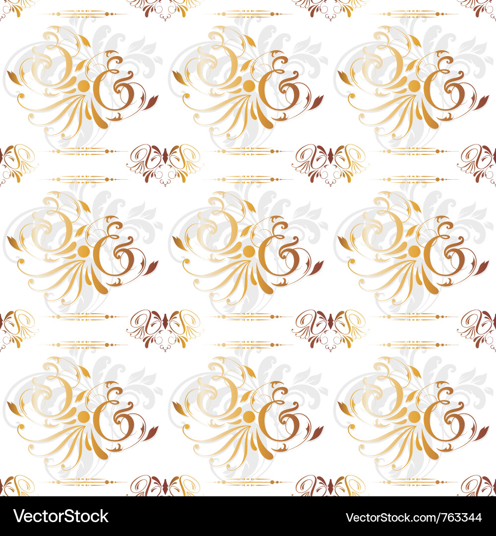 Elegant Classical Scroll Pattern vector image