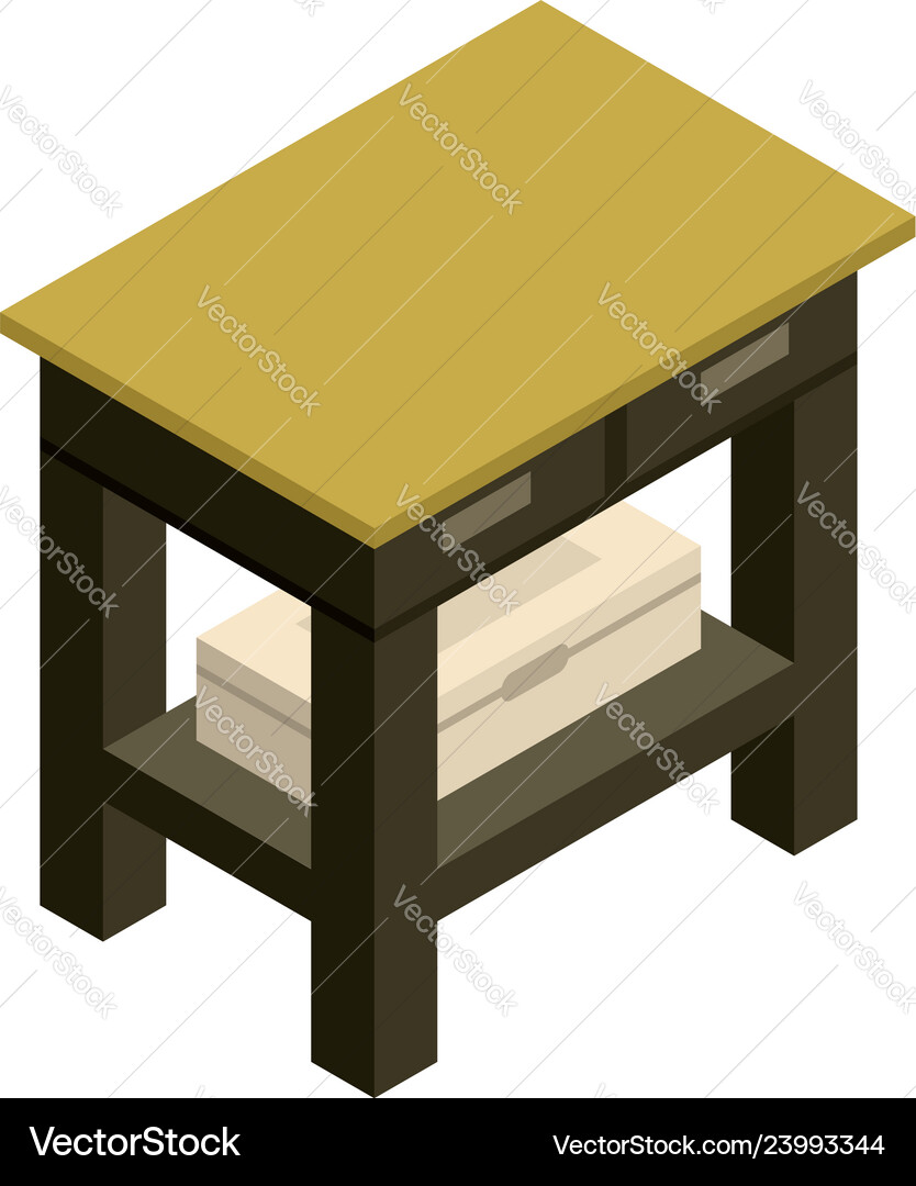 Garage table icon isometric style Garage table icon isometric style Vector Image