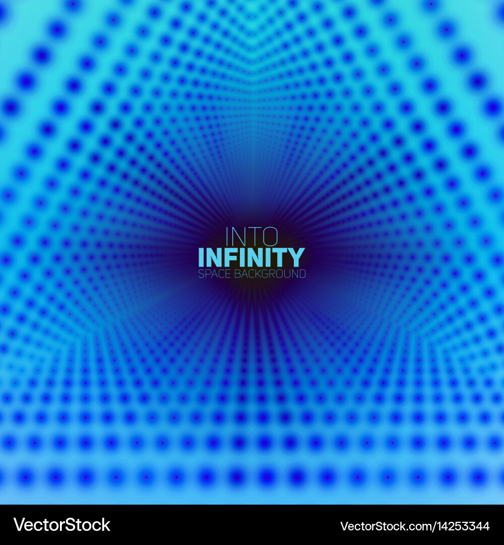 Infinite triangular tunnel Vector Image