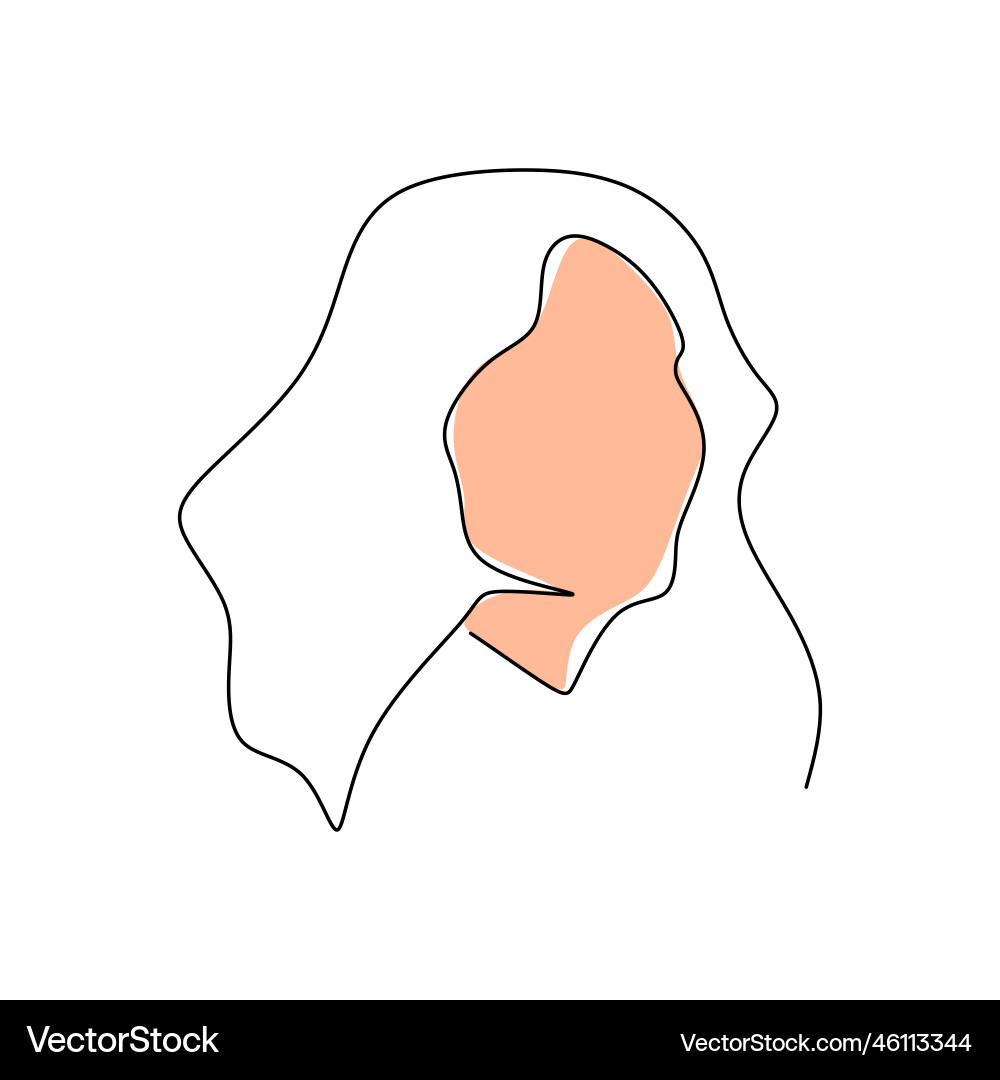 One continuous single line of surreal abstract One continuous single line of surreal abstract vector image