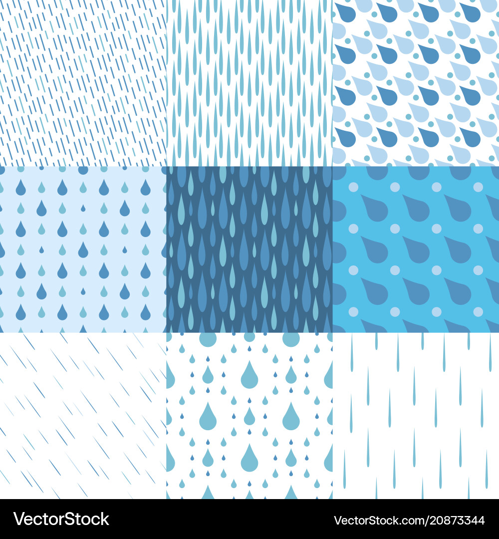 Rain drops seamless pattern background Rain drops seamless pattern background vector image
