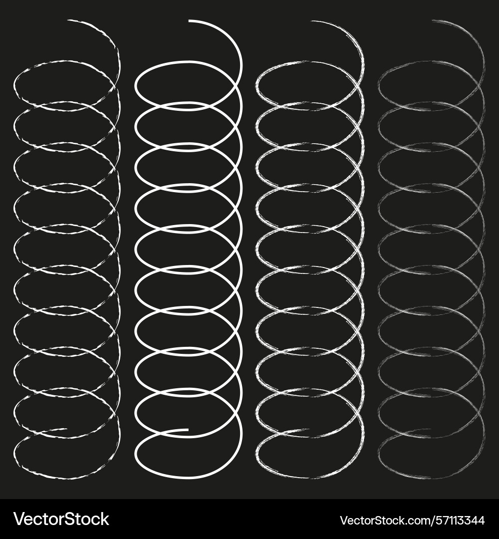 Vertical oval grid repeating coil pattern Vertical oval grid repeating coil pattern vector image