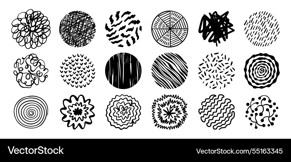 Abstract Round Shape Pattern vector image