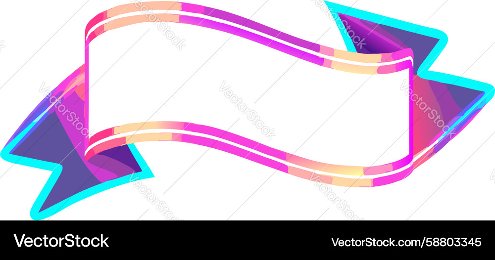 Angular glowing banner modern dynamic design Vector Image