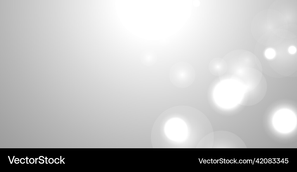 Bokeh silver grey background snowflake snow shine Vector Image
