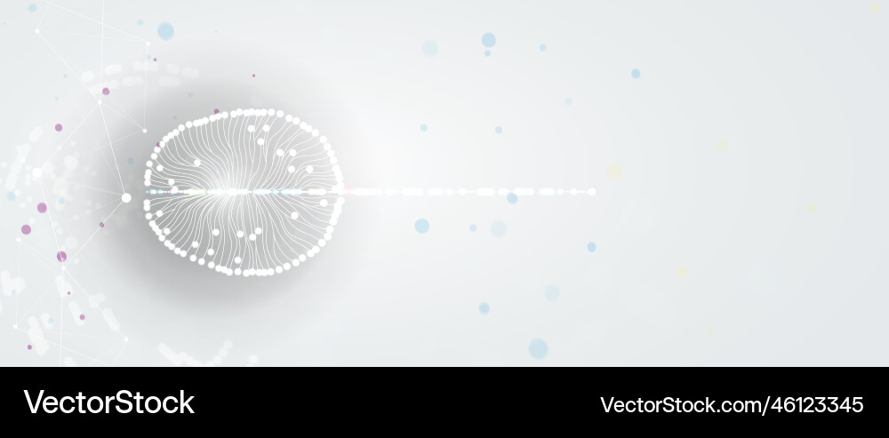 Conceptual technology of artificial intelligence Conceptual technology of artificial intelligence vector image