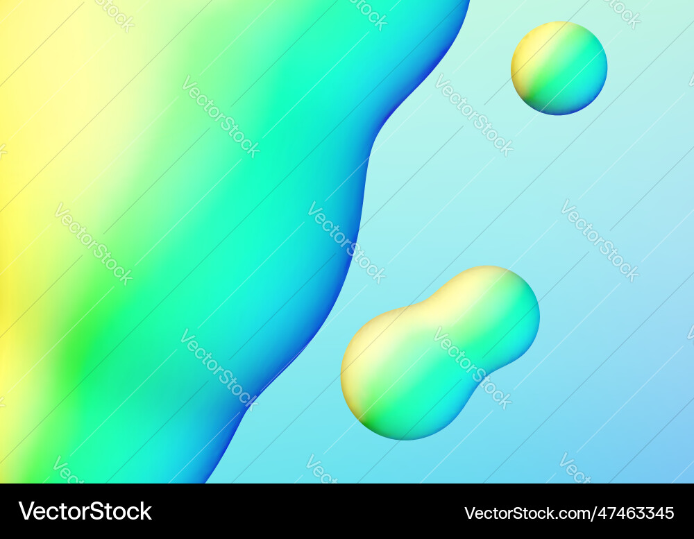 Fluid design liquid blobs with vibrant intense Fluid design liquid blobs with vibrant intense vector image