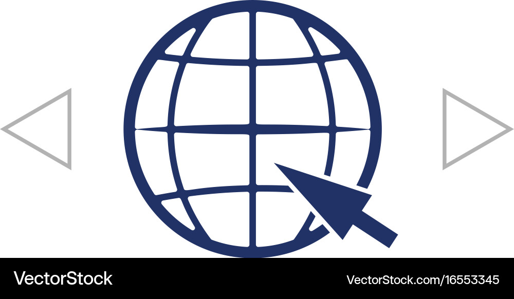 Go to web icon vector image
