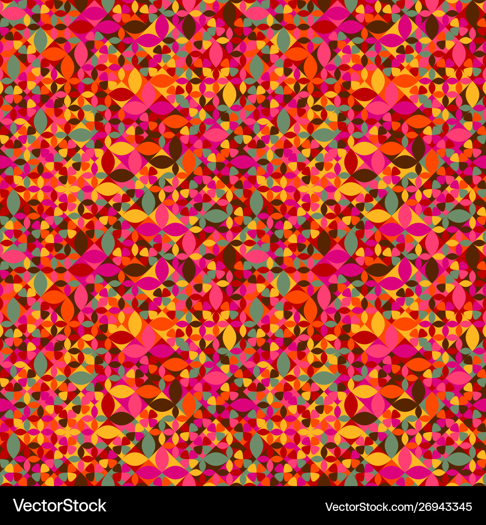 Seamless abstract random curved shape pattern vector image