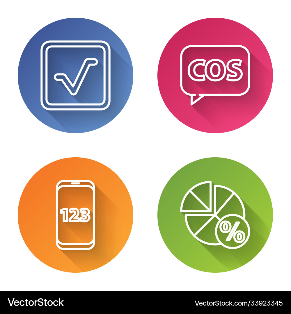 Set line open book tablet with calculator Set line open book tablet with calculator vector image