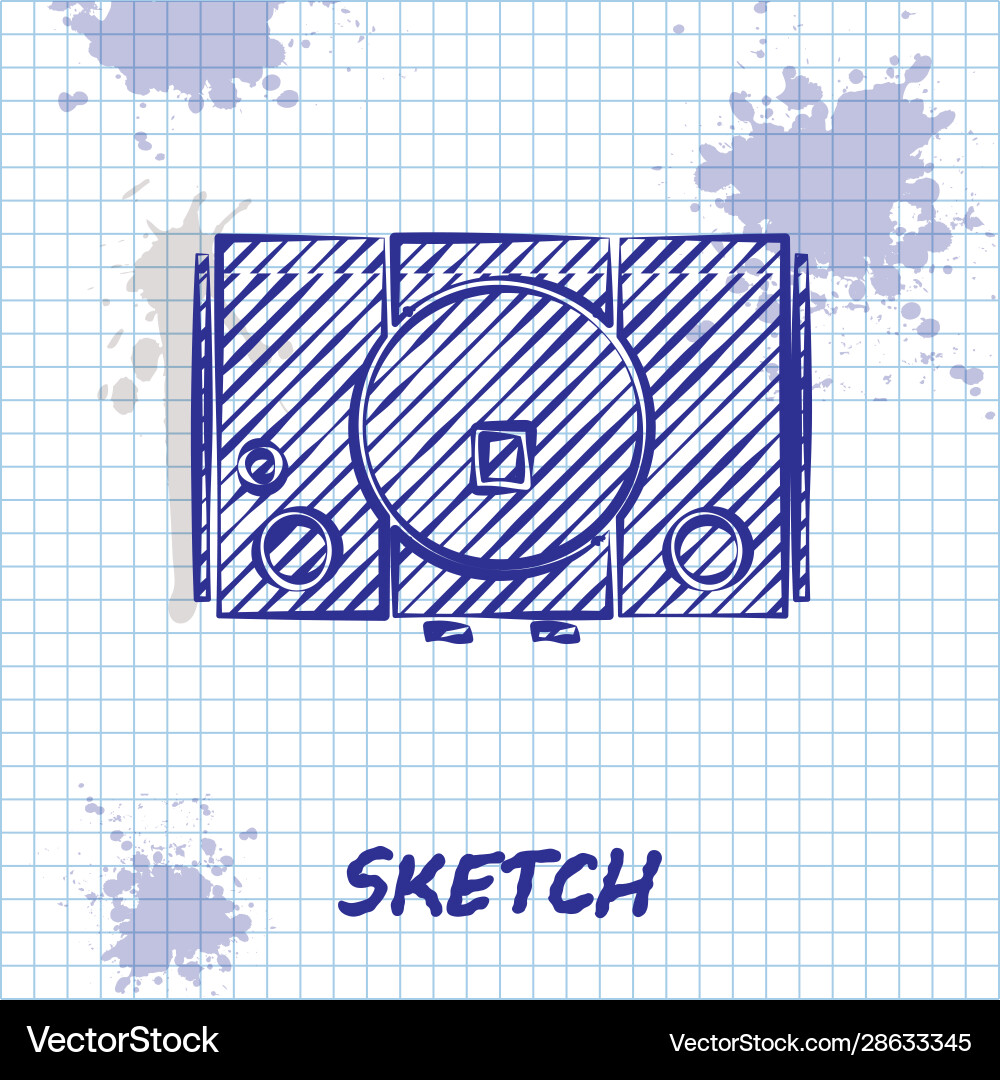 Sketch line video game console icon isolated Sketch line video game console icon isolated Vector Image