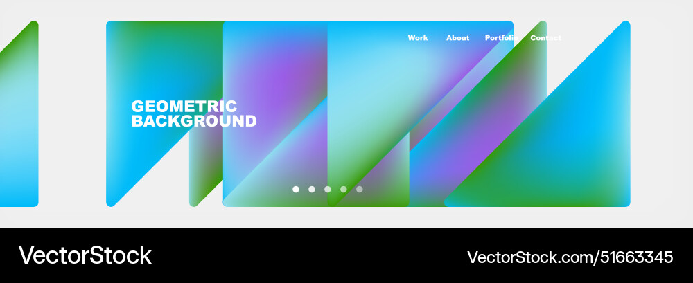 Triangle minimal web site page background design Vector Image