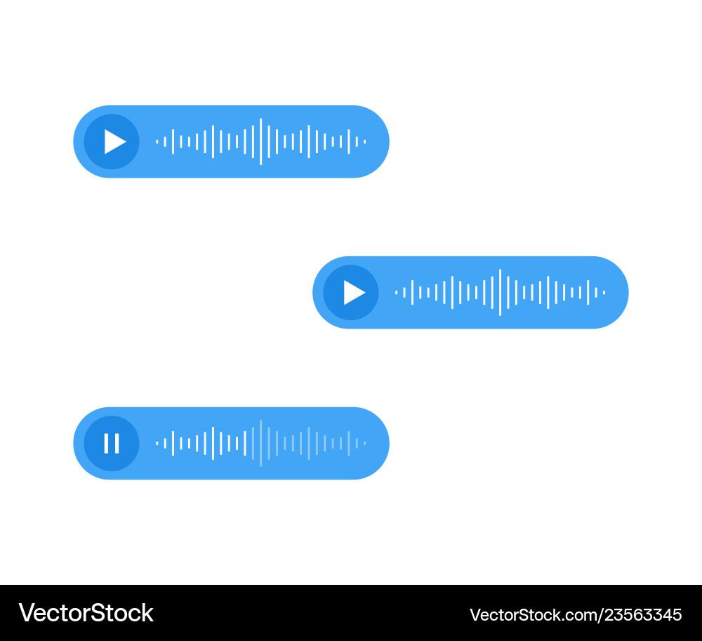 Voice messages icon event notification Voice messages icon event notification vector image
