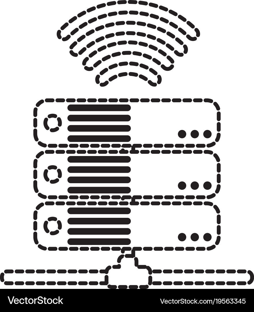 Web hosting design Vector Image