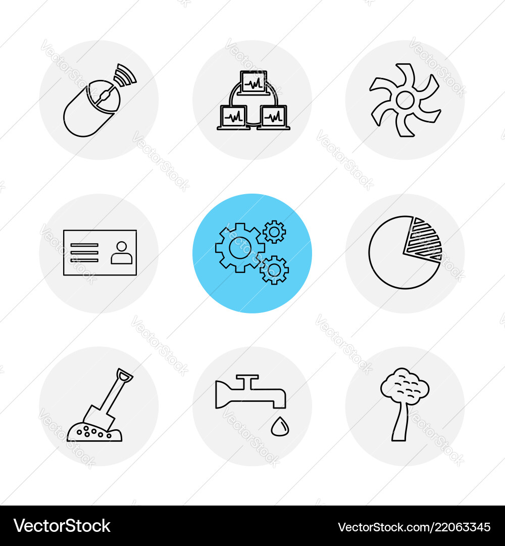 Wifi internet connectivity pie chart network vector image