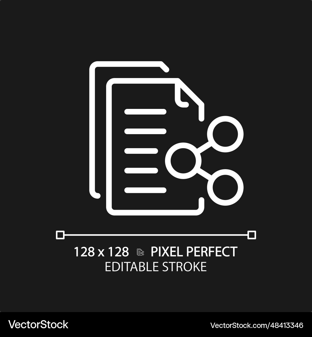 2d customizable document sharing thin linear 2d customizable document sharing thin linear vector image
