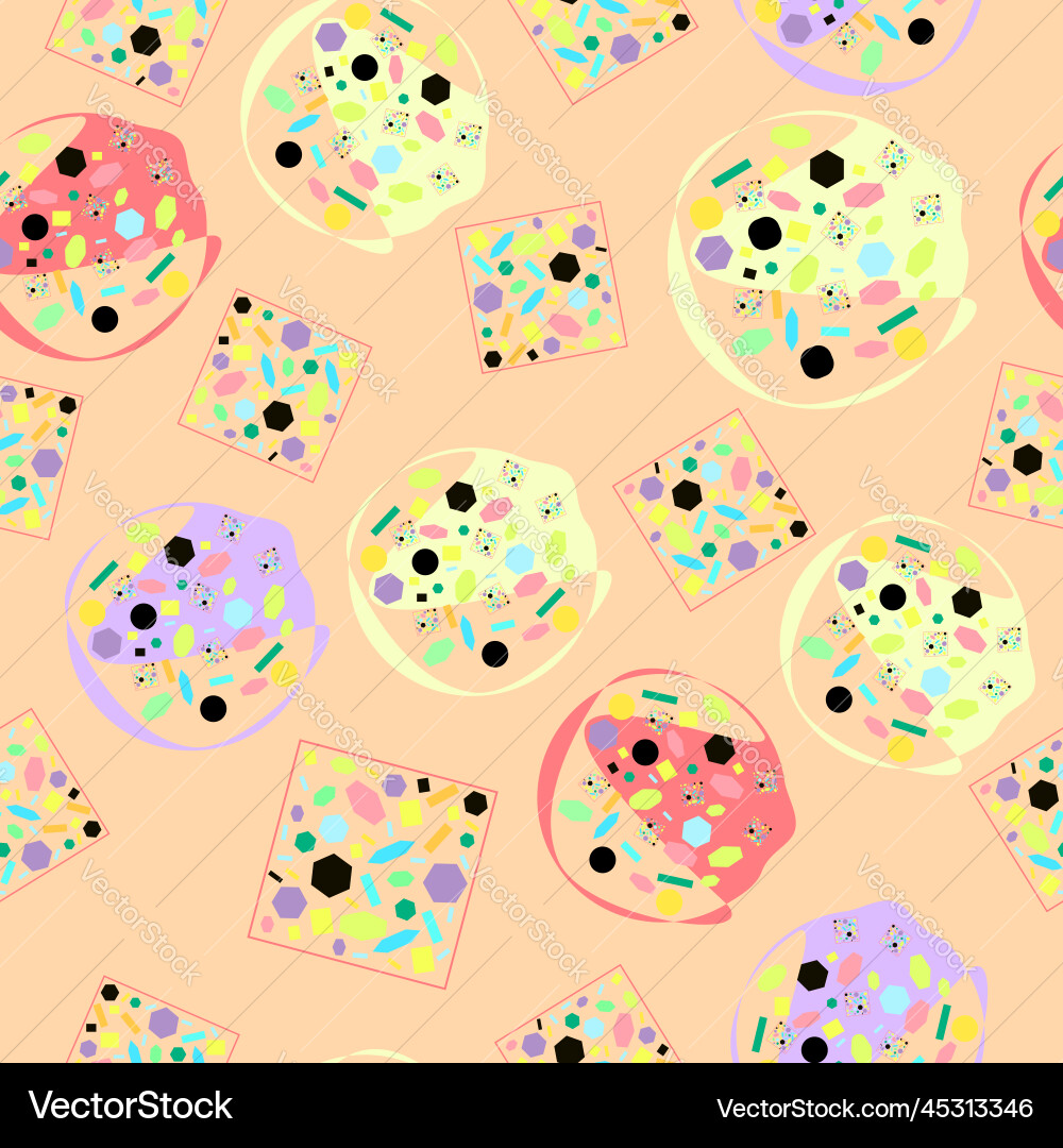 Abstract different shapes seamless pattern Abstract different shapes seamless pattern vector image