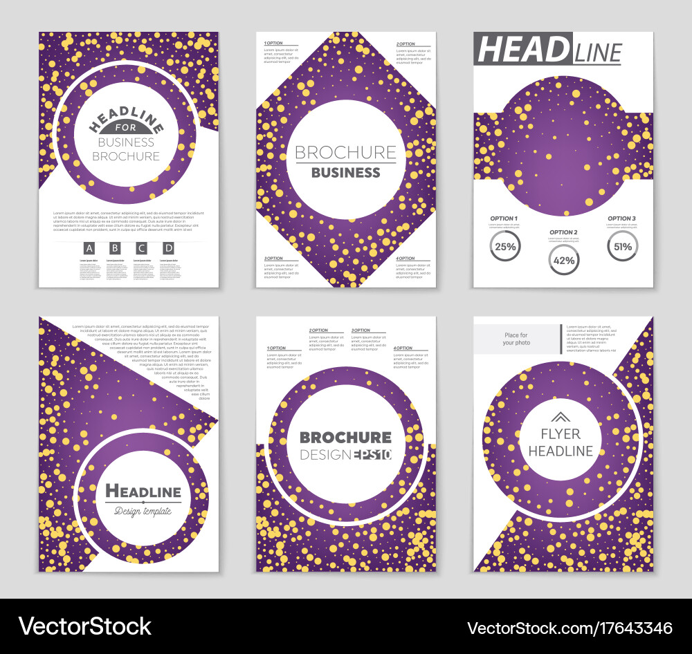 Abstract layout background set for art vector image