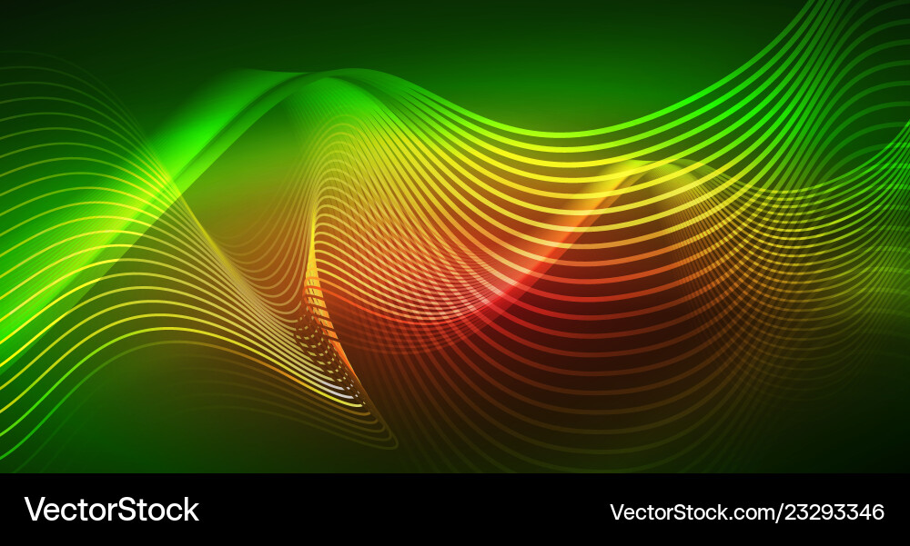 Abstract shiny glowinng color wave design element Abstract shiny glowinng color wave design element Vector Image