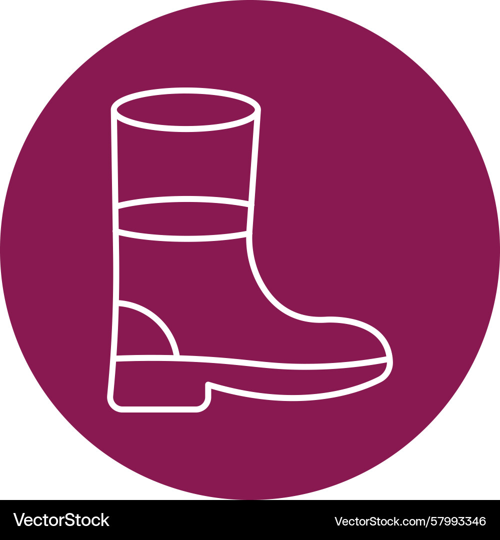 Boot Line - Multiple Circles Vector Image
