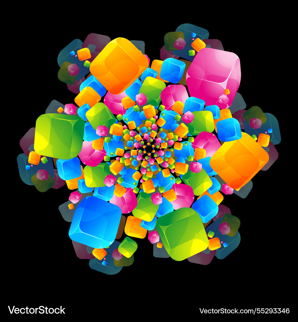 Deep data space tech background Deep data space tech background vector image