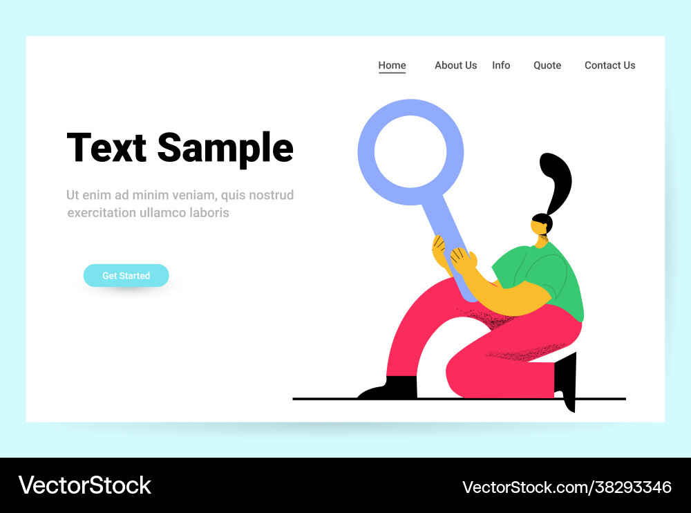 Man using magnifying glass searching detecting Man using magnifying glass searching detecting vector image