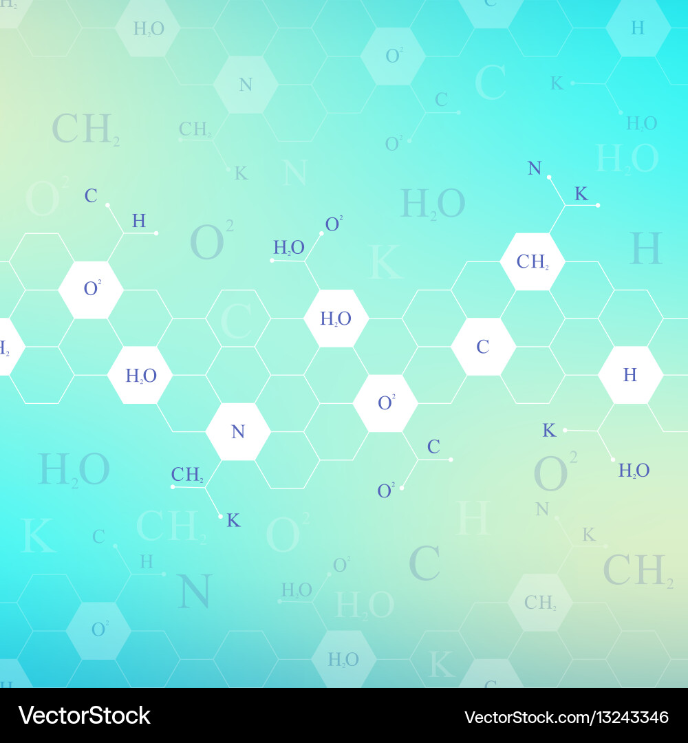 Molecular Structure Pattern vector image