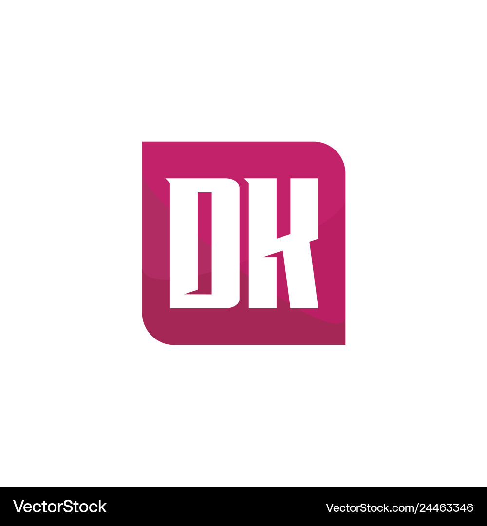 Original Buchstaben Logo dk Vorlage Design Original Buchstaben Logo dk Vorlage Design vektorbild