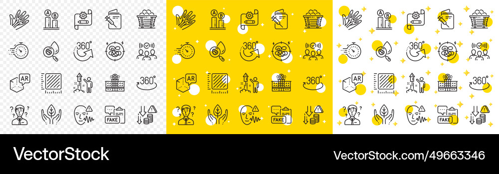 Outline veins timer and augmented reality line Outline veins timer and augmented reality line vector image