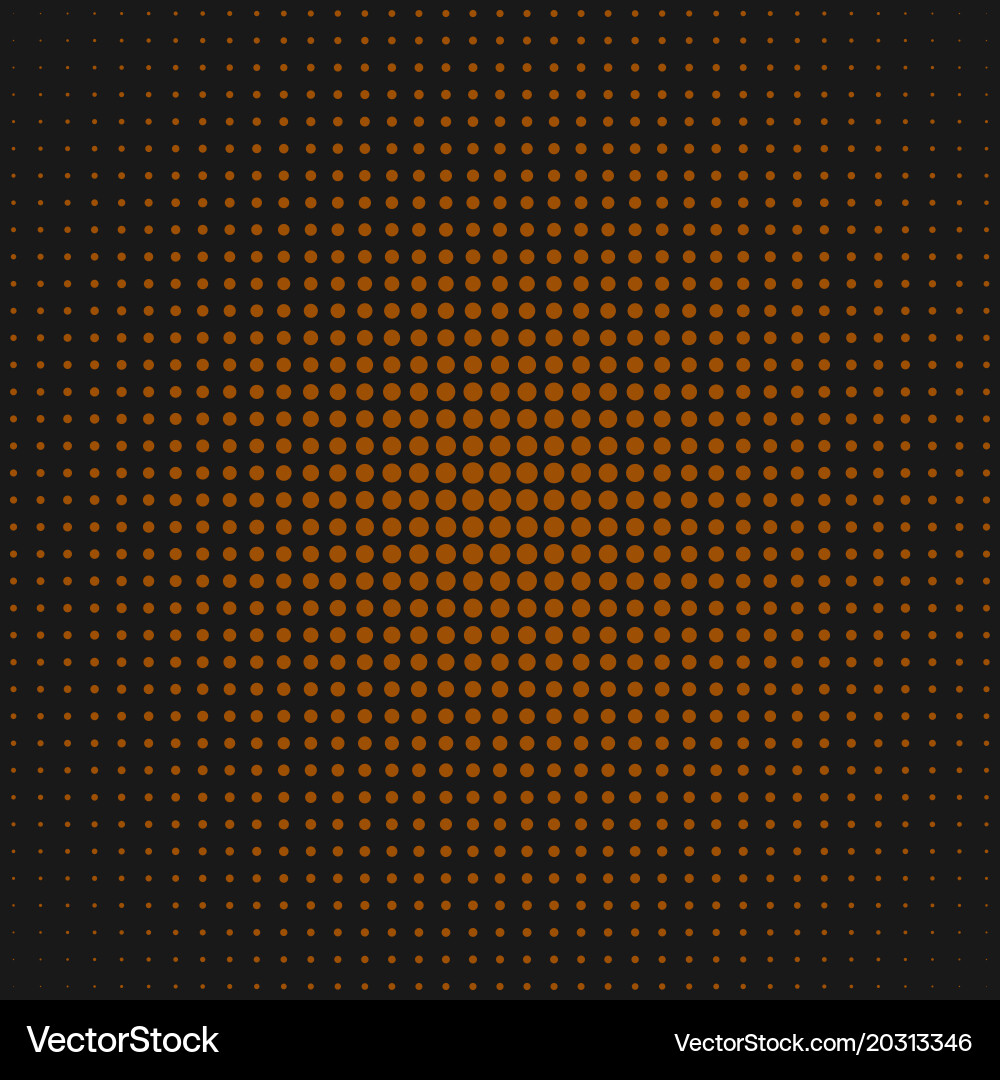 Retro halftone dot pattern background from circles vector image