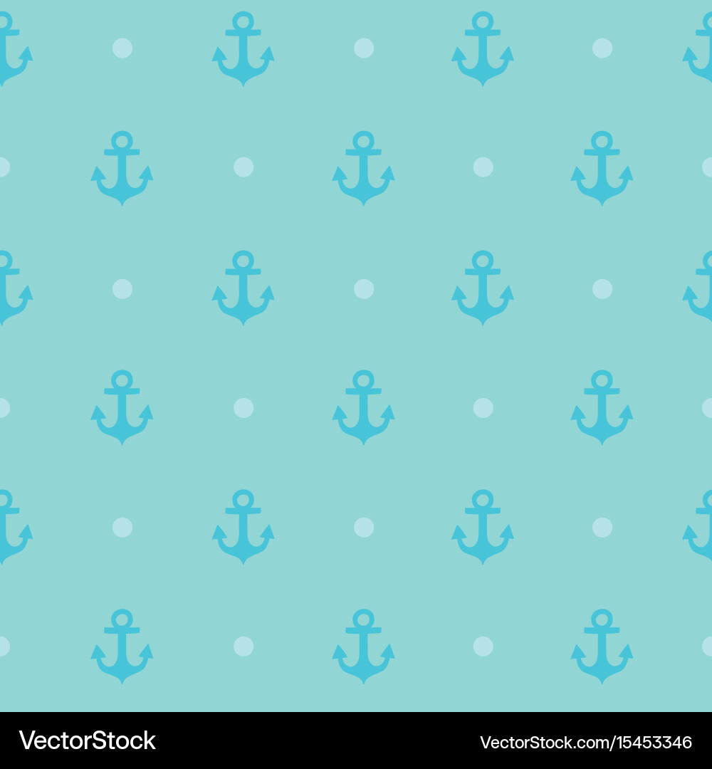 Seamless pattern with anchor texture for clothes Vector Image