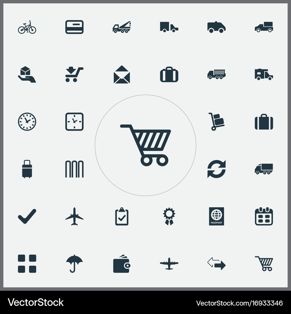 Set of simple handing icons Vector Image