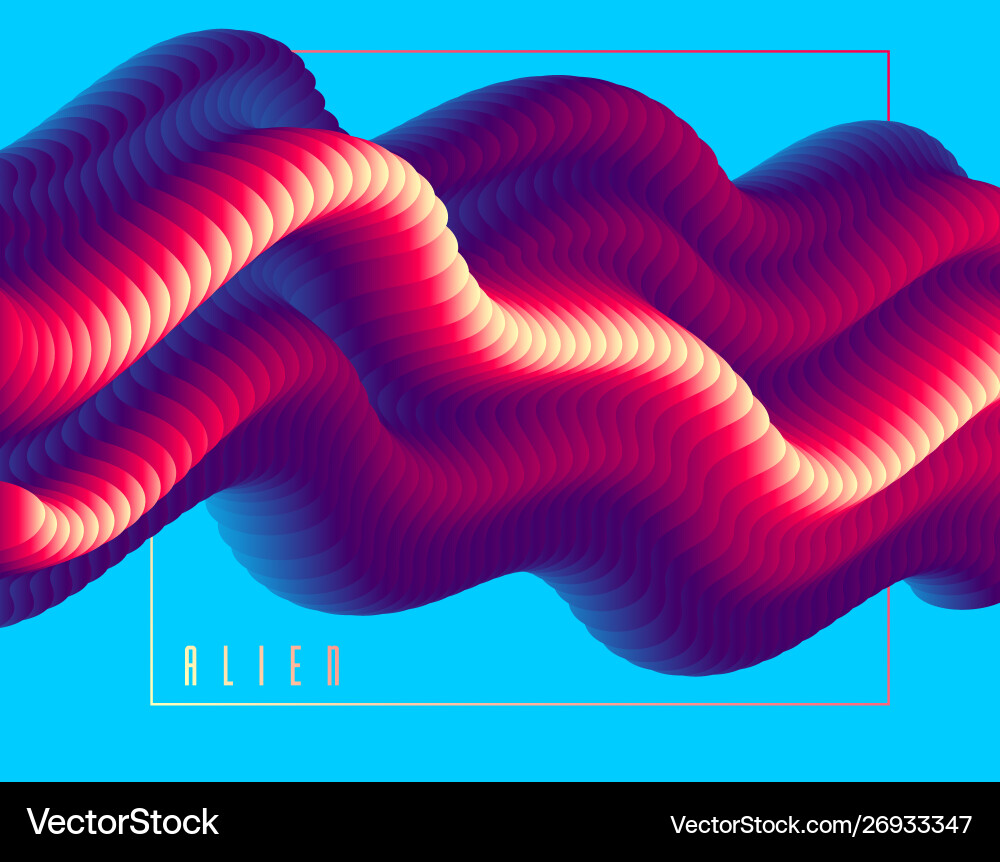 3d fluid gradient color abstract background 3d fluid gradient color abstract background vector image