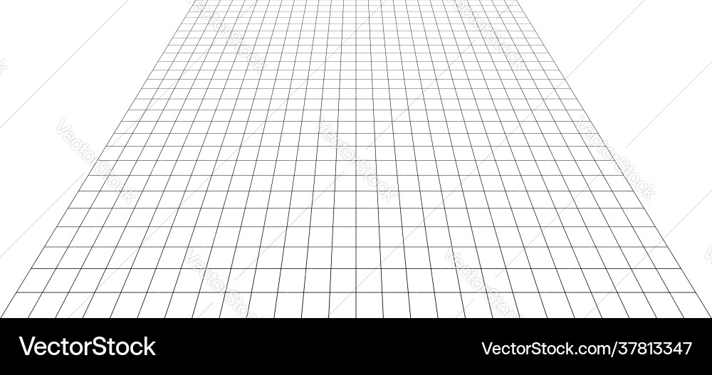 Abstract 3d grid mesh in perspective checkered Abstract 3d grid mesh in perspective checkered vector image