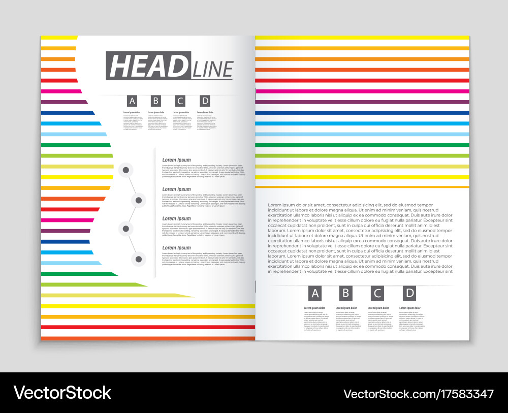 Abstract layout background set for art vector image