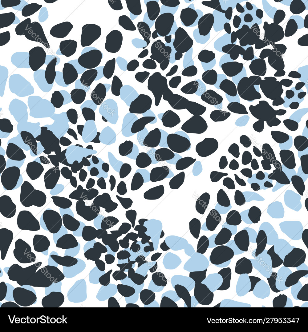 Abstract Leopard Print Seamless Pattern vector image
