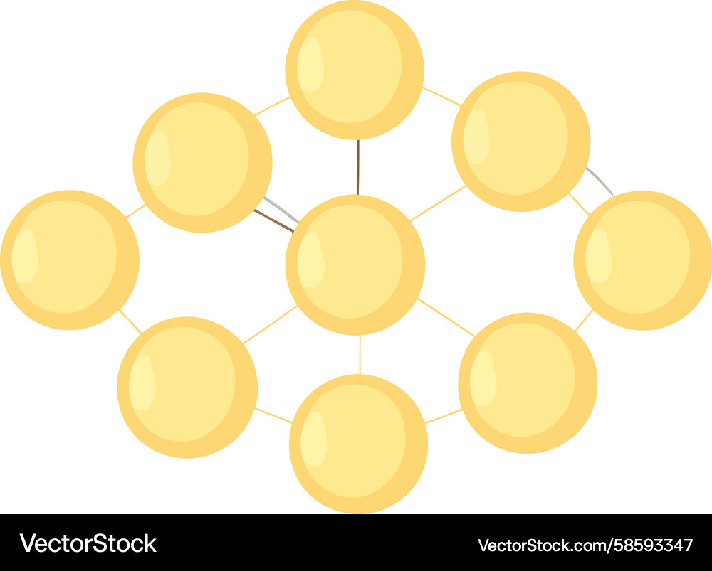 Centralized network hub with interconnected Centralized network hub with interconnected Vector Image