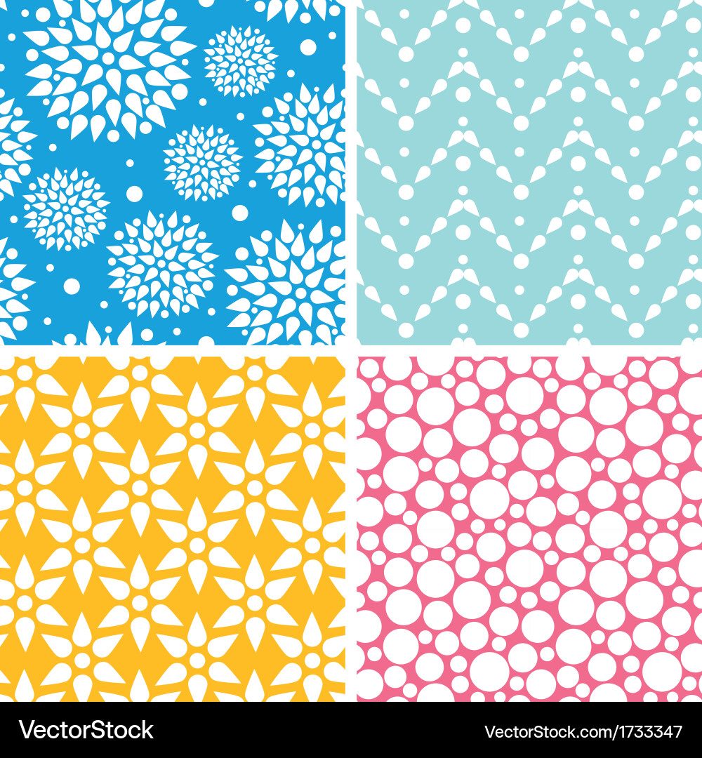 Colorful Geometric Patterns Vector Image