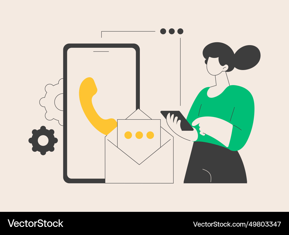 Get in touch abstract concept Get in touch abstract concept vector image