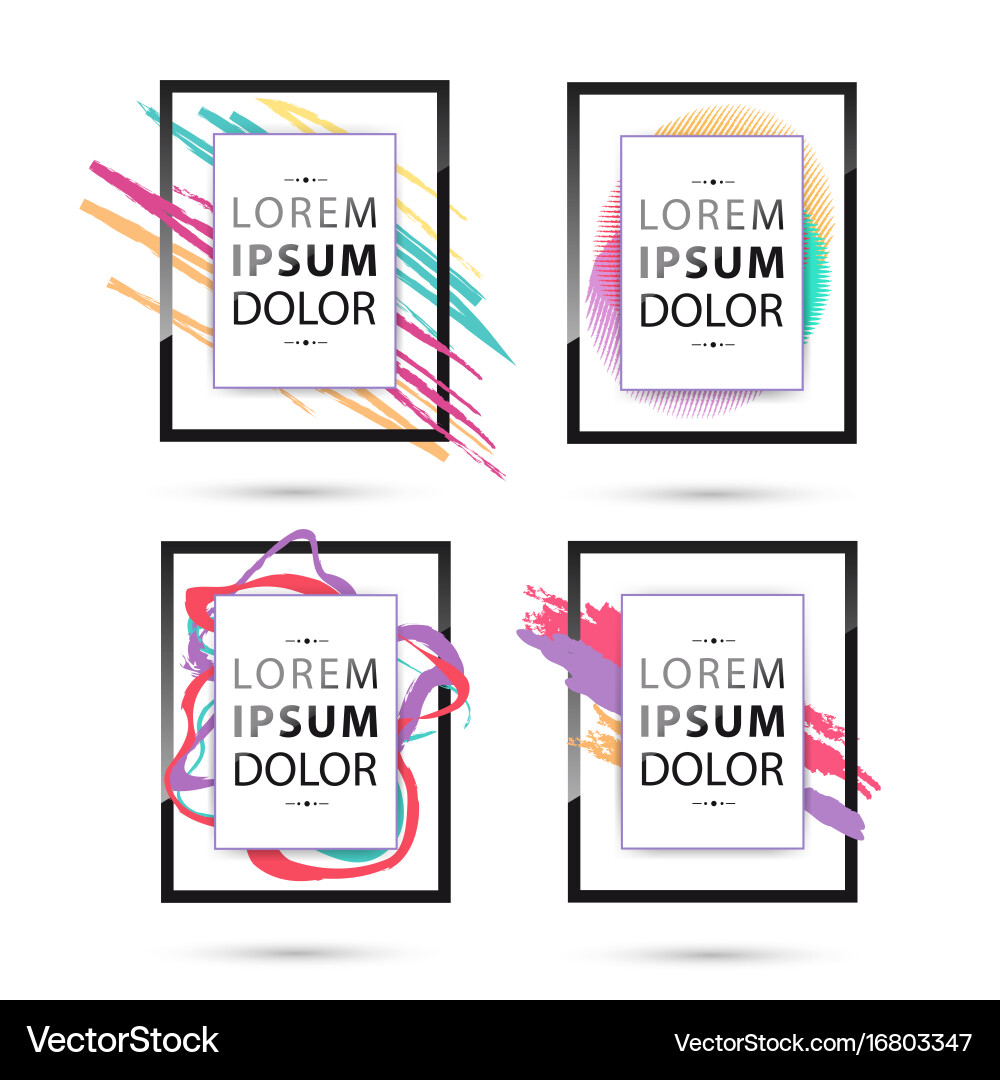 Set of frame for your text Vector Image