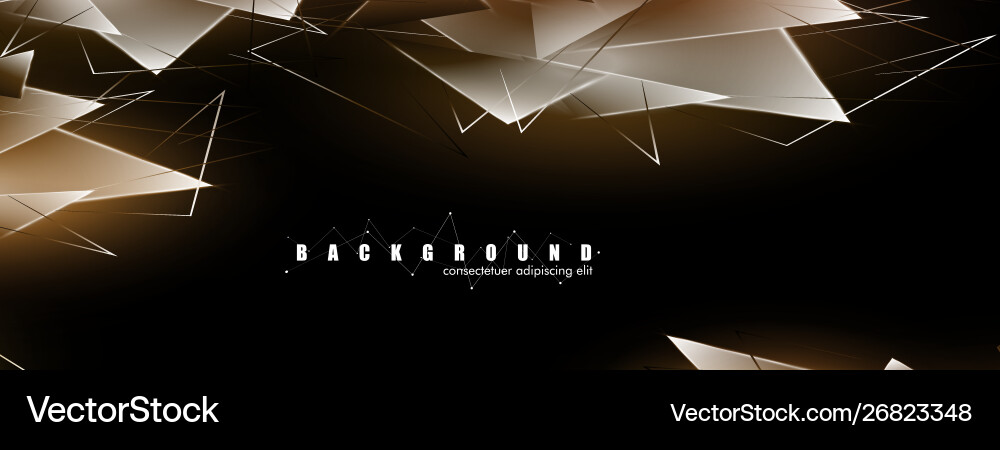 Abstract background with glowing triangles Abstract background with glowing triangles vector image