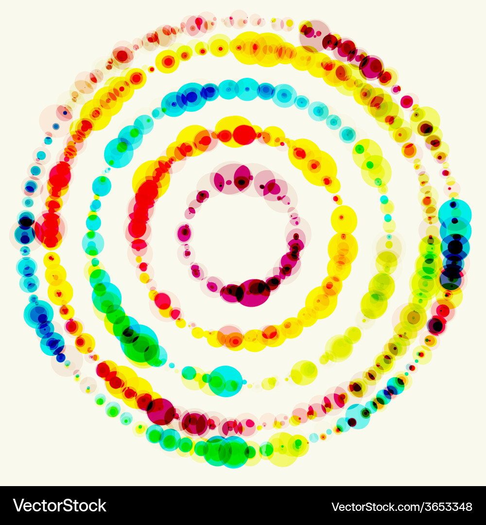 Background with colored dots vector image