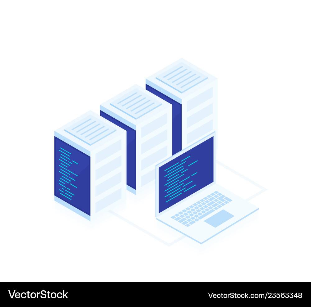 Concept of web hosting Concept of web hosting vector image