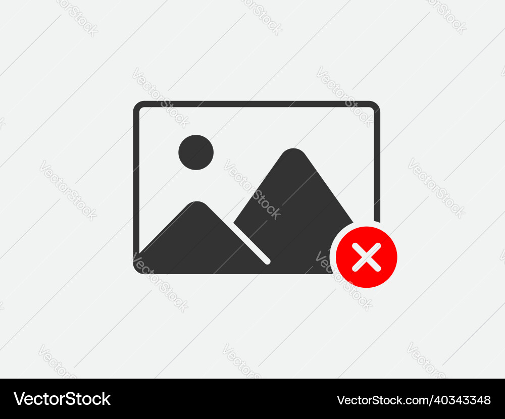 Default image icon missing picture page Vector Image