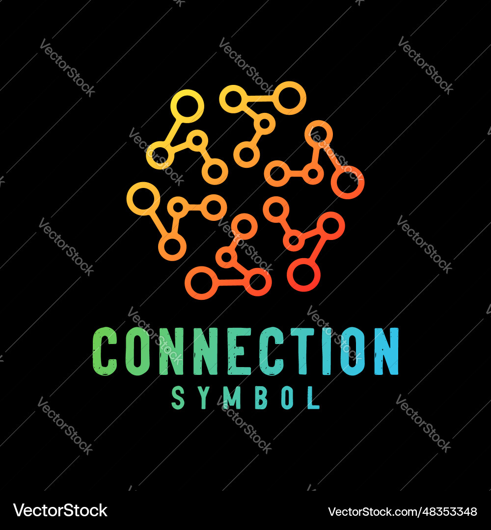 Dot circle connect for atom molecule digital data Dot circle connect for atom molecule digital data vector image