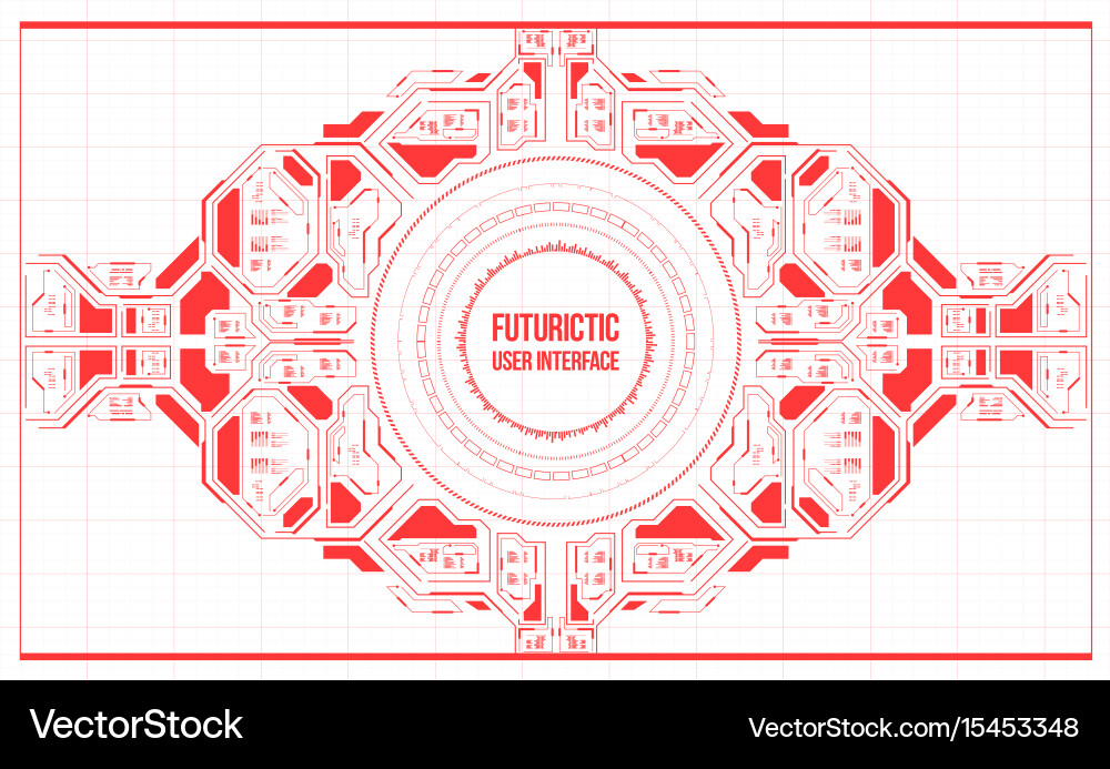 Futuristic User Interface Background vector image