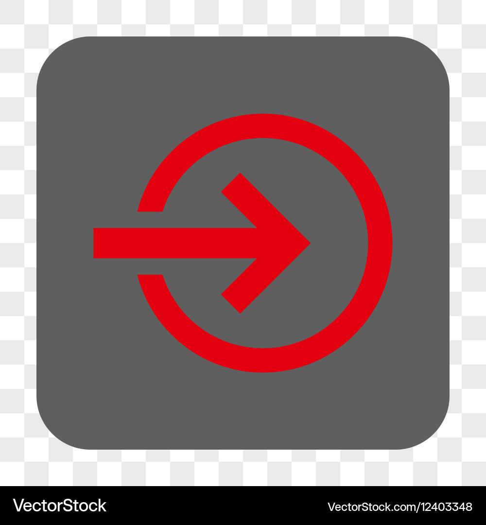 Import rounded square button vector image