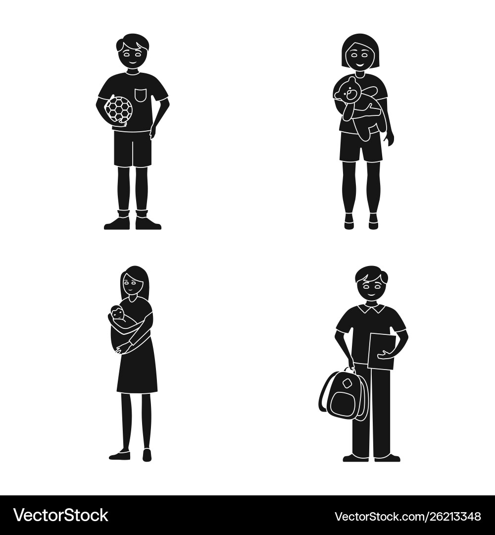 Isolated object face and portrait icon Vector Image