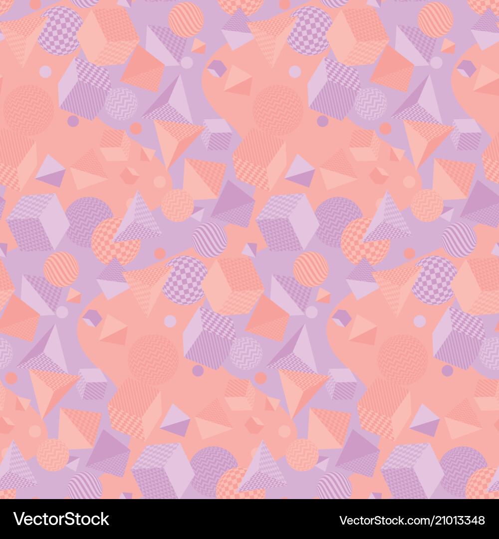Pale color geometry shapes seamless pattern Pale color geometry shapes seamless pattern vector image