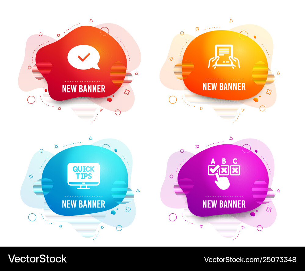 Receive file approved message and web tutorials vector image
